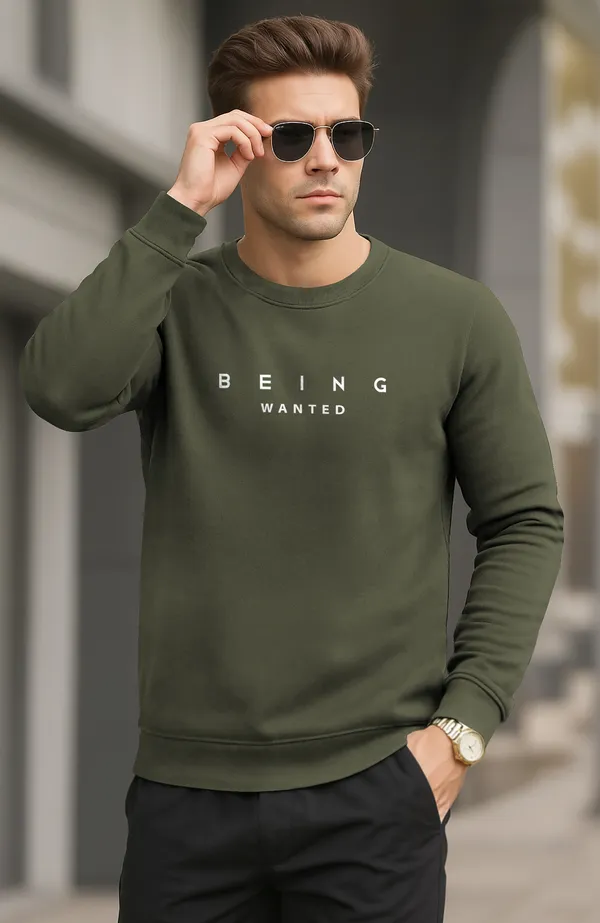 Dark_Green_Premium_Pure_Cotton_Full_Sleeve_Sweatshirt_For_Men