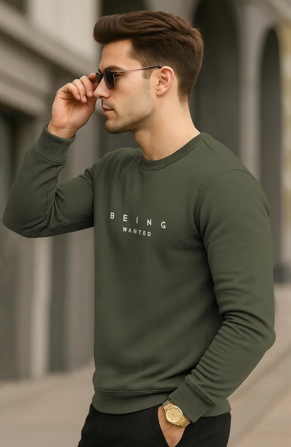 Dark_Green_Premium_Pure_Cotton_Full_Sleeve_Sweatshirt_For_Men