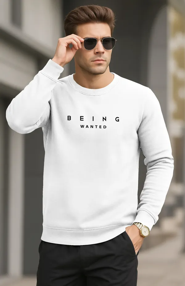 White_Premium_Pure_Cotton_Full_Sleeve_Sweatshirt_For_Men