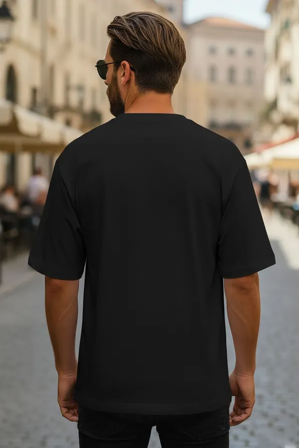 BEING_WANTED_Typography_Men_Round_Neck_Black_T-Shirt