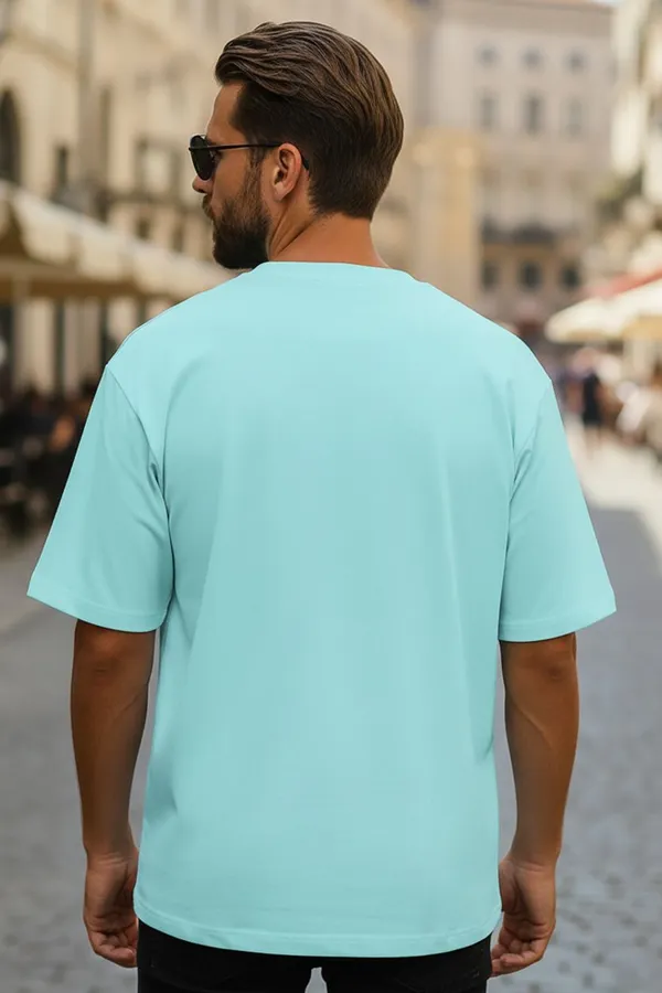 BEING_WANTED_Typography_Men_Round_Neck_Light_Blue_T-Shirt