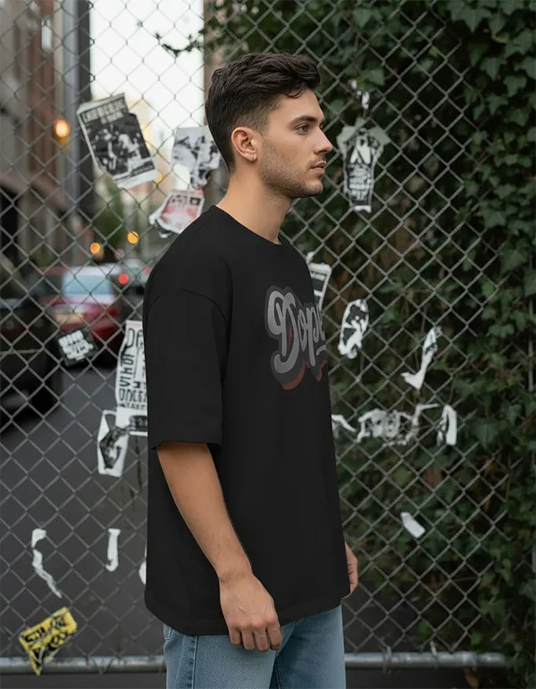 BEING_WANTED_Printed_Men_Round_Neck_Black_T-Shirt