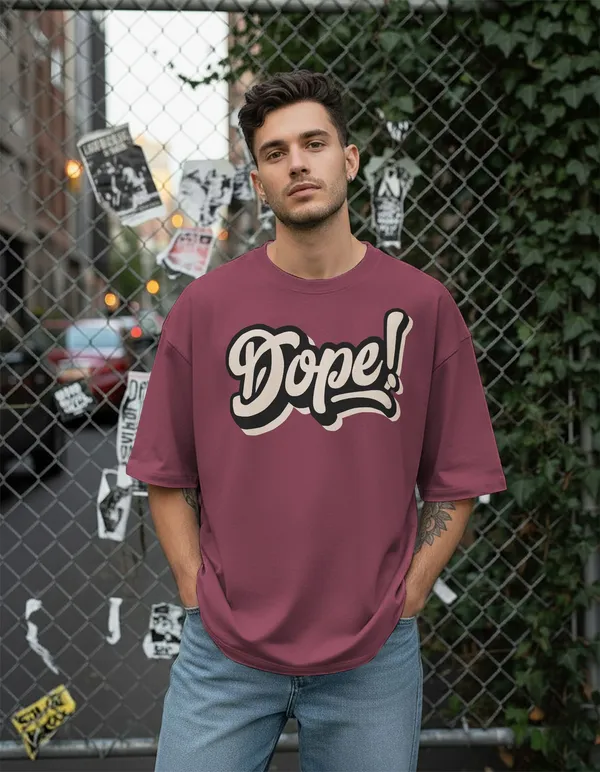 BEING_WANTED_Printed_Men_Round_Neck_Pink_T-Shirt