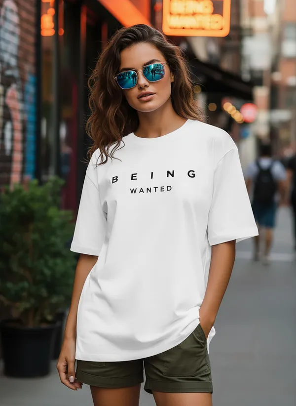 BEING_WANTED_Typography_Women_Round_Neck_White_T-Shirt