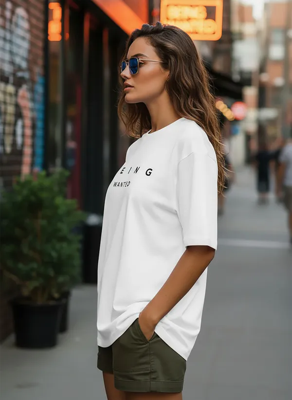 BEING_WANTED_Typography_Women_Round_Neck_White_T-Shirt