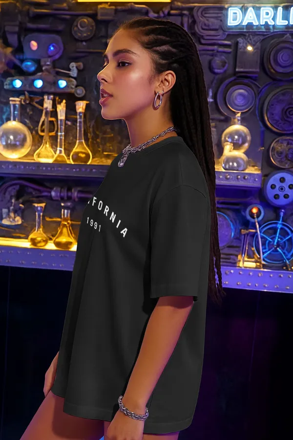 BEING_WANTED_Typography_Women_Round_Neck_Black_T-Shirt