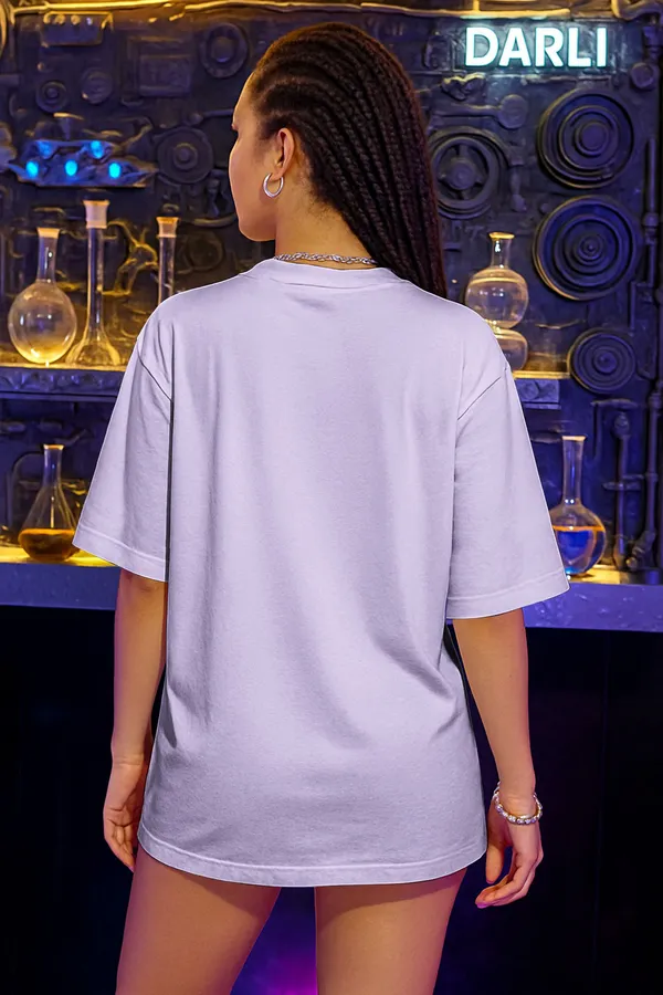 BEING_WANTED_Typography_Women_Round_Neck_Purple_T-Shirt
