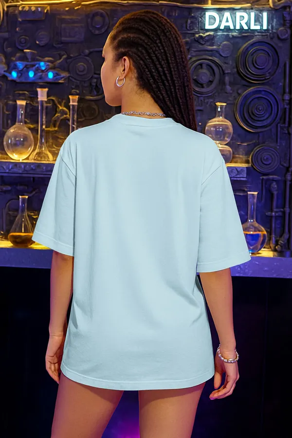 BEING_WANTED_Typography_Women_Round_Neck_Light_Blue_T-Shirt