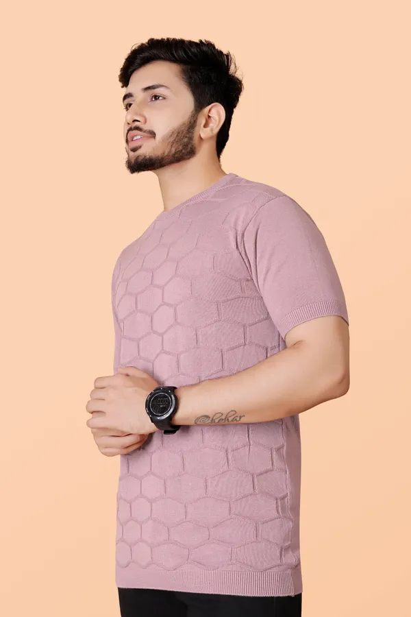Light_Pink_Cotton_Colorblock_Regular_Tshirt_For_Men