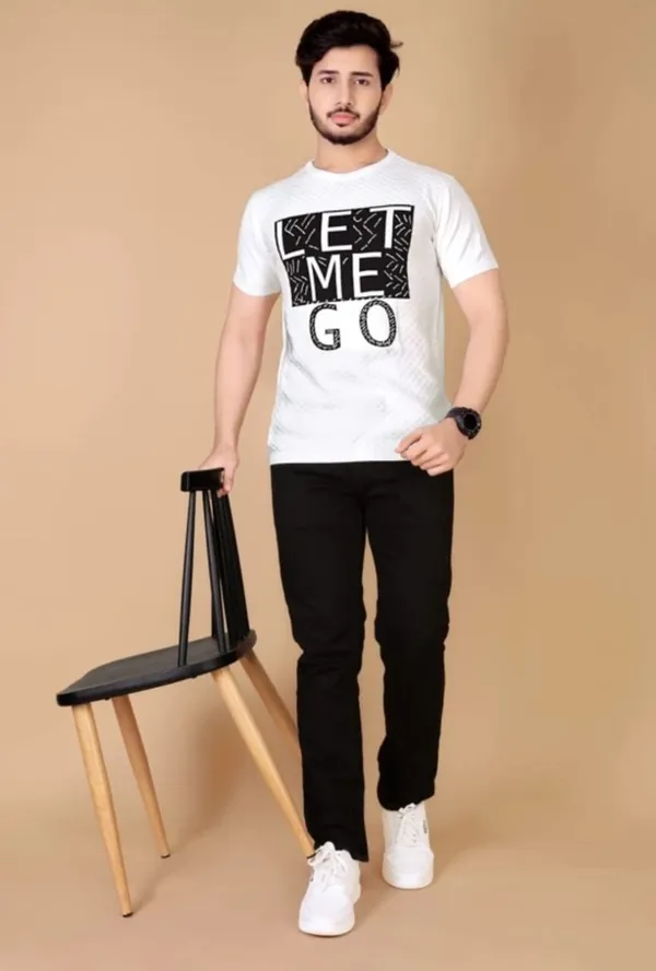 White_Cotton_Colorblock_Regular_Tshirt_For_Men