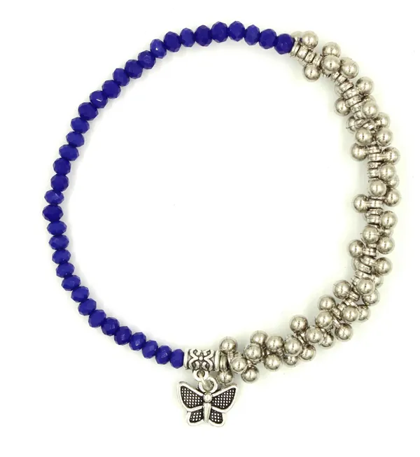Black_Crystal_+_oxidised_beads_Stretchable_Anklet_girls_Acrylic_Anklet