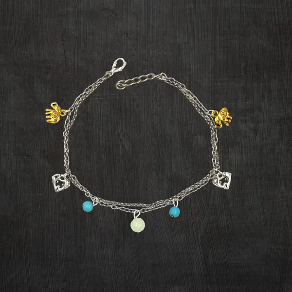 Glow_In_the_Dark_Radium_+_Turquoise_Beads_Black_thread_Anklet_Cotton_Dori_Anklet