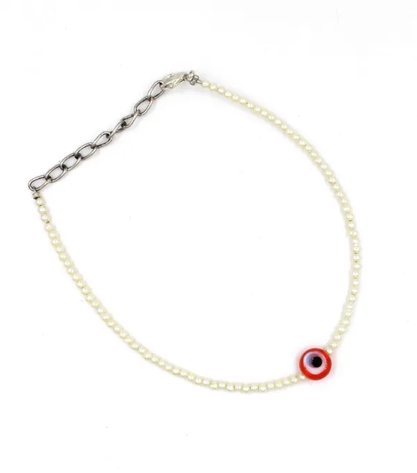Fashion_Boho_Beads_Rice___Evileye_Beads_Colorful_Beaded_Anklet_for_Girls_Brass_Anklet