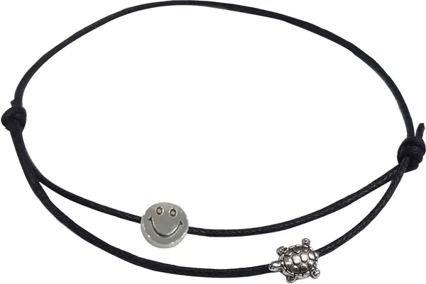 Black_Thread_Anklet_with_Oxidised_SMILY_for_Girls/nazariya_Cotton_Dori_Anklet