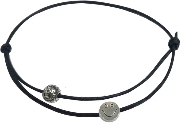 Black_Thread_Anklet_with_Oxidised_SMILY_for_Girls/nazariya_Cotton_Dori_Anklet