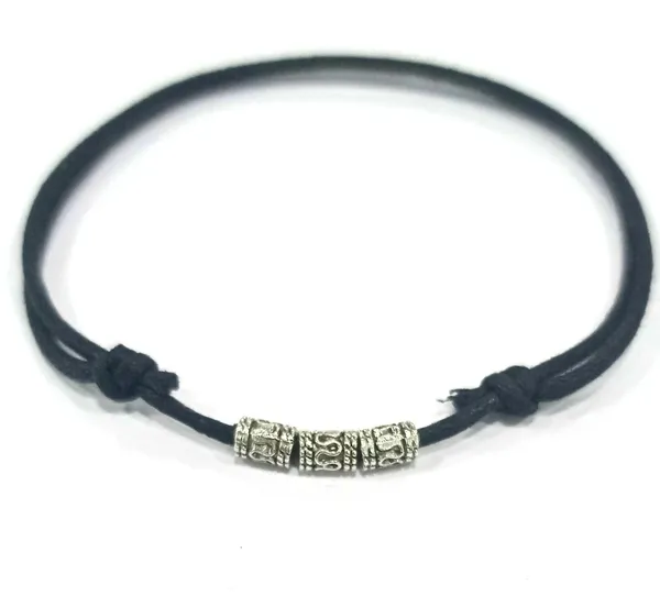 Black_Thread_Anklet_with_Oxidised_SMILY_for_Girls/nazariya_Cotton_Dori_Anklet