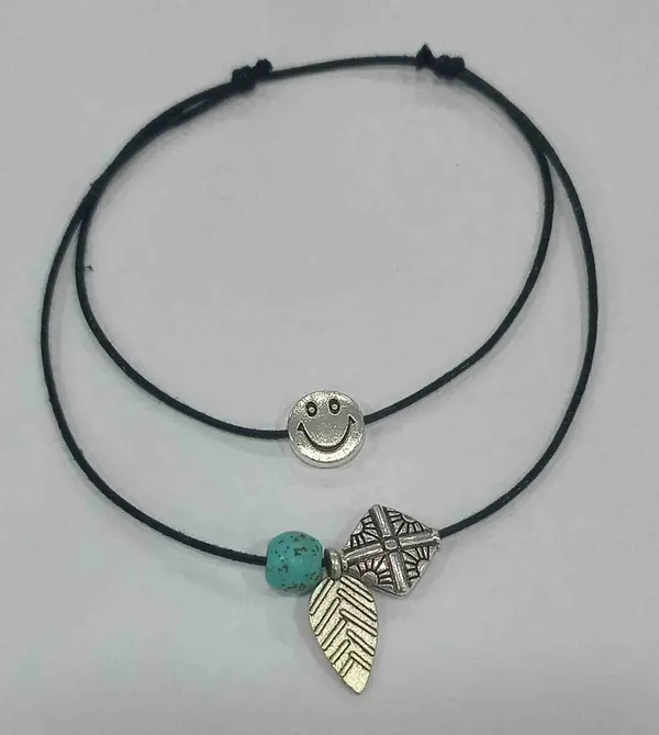 Black_Thread_Anklet_with_FRUIT_beads_for_Girls/nazariya_Cotton_Dori_Anklet