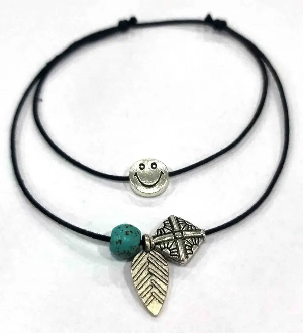 Black_Thread_Anklet_with_FRUIT_beads_for_Girls/nazariya_Cotton_Dori_Anklet