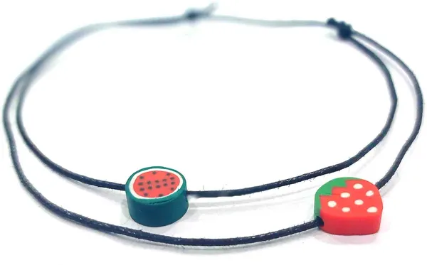 Black_Thread_Anklet_with_FRUIT_beads_for_Girls/nazariya_Cotton_Dori_Anklet