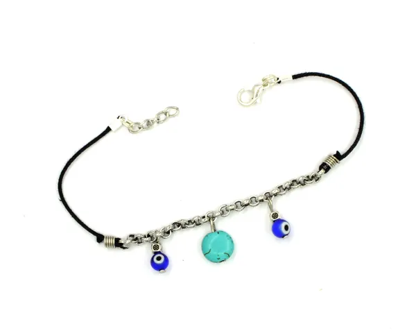 Evileye_+_Tarquise_Beades_chain_+_thread_anklet_Cotton_Dori_Anklet