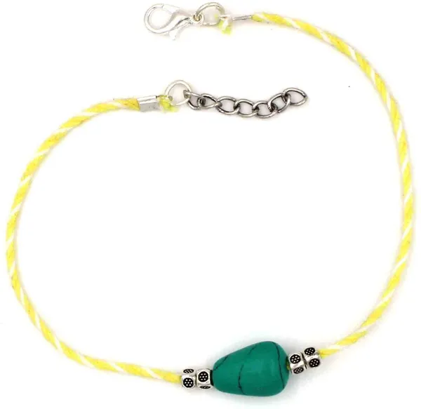 Tarquise_Beades_+_Yellow_Thread_anklet_Cotton_Dori_Anklet
