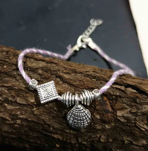 Purpal_+_White_Oxidised_Beads_Thread_Anklet_Cotton_Dori_Anklet