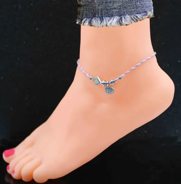 Purpal_+_White_Oxidised_Beads_Thread_Anklet_Cotton_Dori_Anklet