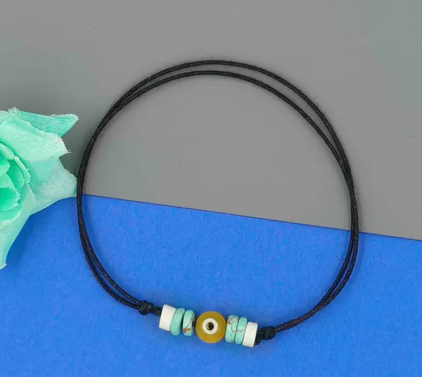 Turquoise_+_Yellow_Round_Evileye_Black_Thread_anklet_Cotton_Dori_Anklet