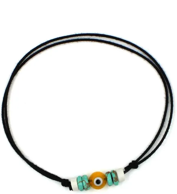 Turquoise_+_Yellow_Round_Evileye_Black_Thread_anklet_Cotton_Dori_Anklet