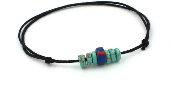 Turquoise_Beads_Black_Thread_anklet_Cotton_Dori_Anklet