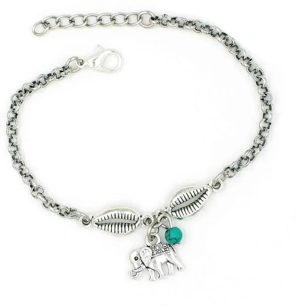 Silver_Chain_with_Turquise+_oxidised_Beads_Anklets_for_Girls_Metal_Anklet