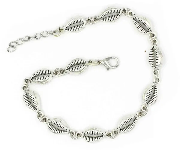 Silver_Chain_with_Turquise+_Kodi_oxidised_Beads_Anklets_Silver_Anklet