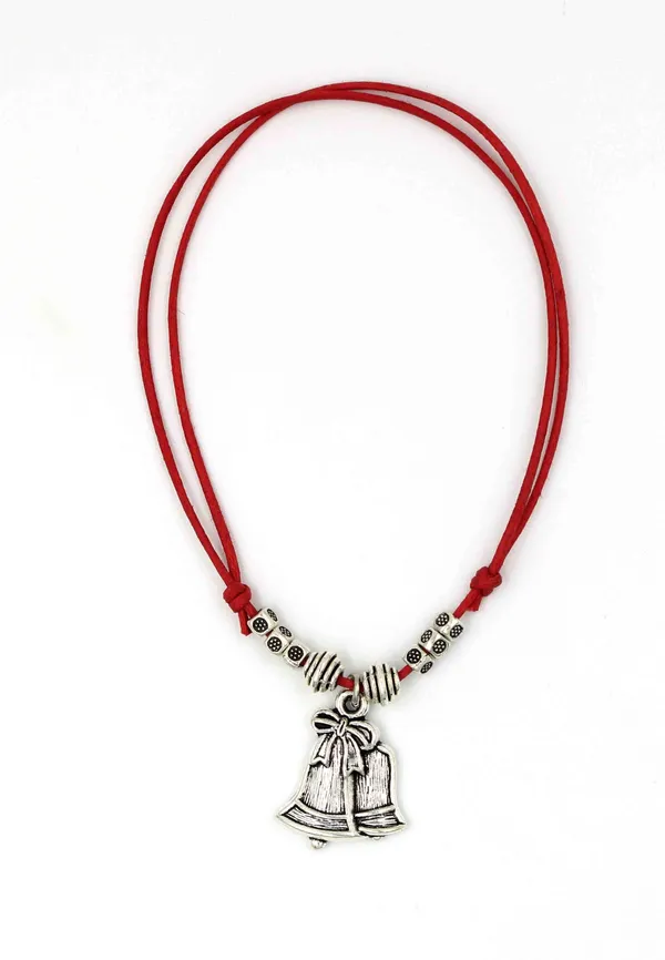 Stylish_Girls's_RED_Thread_christmas_bell_anklet_/nazariya_anklet_Cotton_Dori_Anklet