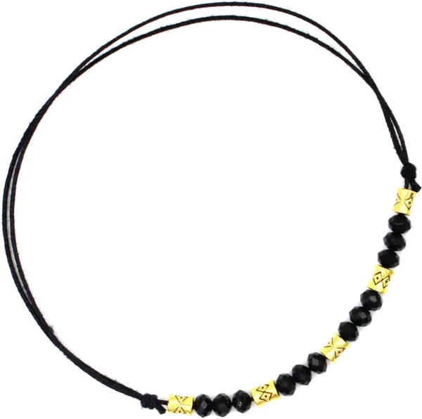 New_Black_Thread_anklet_with_Gold_OXIDISED_+_BATI_beads_for_girls_and_women_Cotton_Dori_Anklet