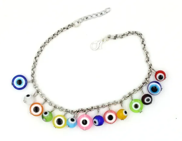 Silver_Chain_with_Turquise+_oxidised_Beads_Anklets_for_Girls_Metal_Anklet