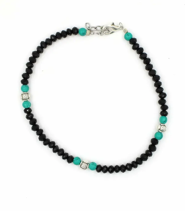 BATI_crystal_beads_Anklet_for_girls_and_women_Metal_Anklet