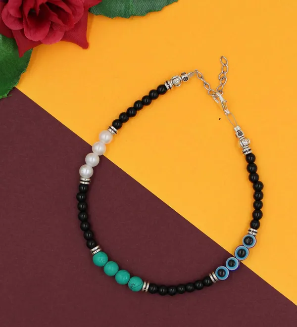 Black_beads_Anklet_for_girls_and_women_Metal_Anklet
