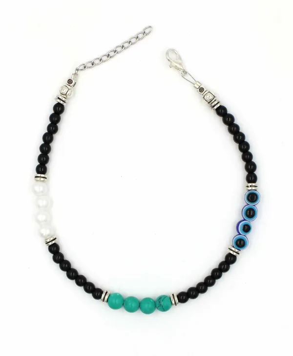 Black_beads_Anklet_for_girls_and_women_Metal_Anklet