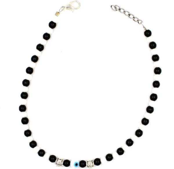 Black_beads_Anklet_for_girls_and_women_Metal_Anklet