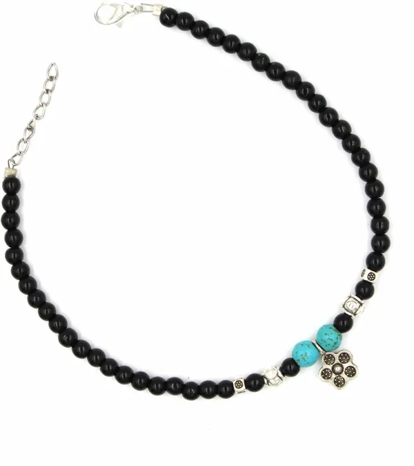 Black_beads_Anklet_for_girls_and_women_Metal_Anklet