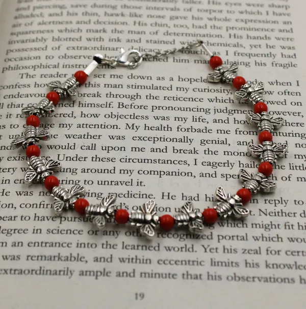 Red_crystal_and_oxidised_beads_Anklet_for_girls_and_women_Metal_Anklet