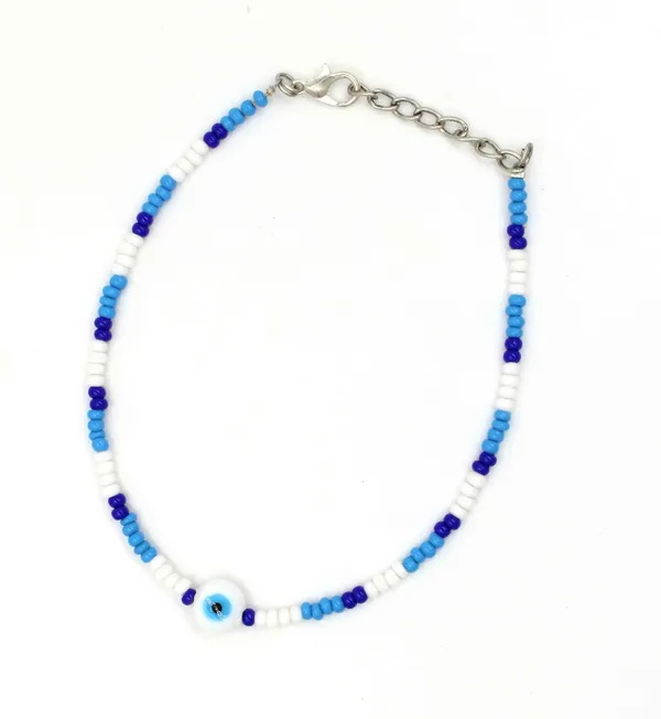 Fashion_Boho_Beads_Rice___Evileye_Beads_Colorful_Beaded_Anklet_for_Girls_Brass_Anklet