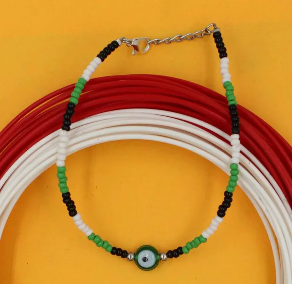 Fashion_Boho_Beads_Rice___Evileye_Beads_Colorful_Beaded_Anklet_for_Girls_Brass_Anklet