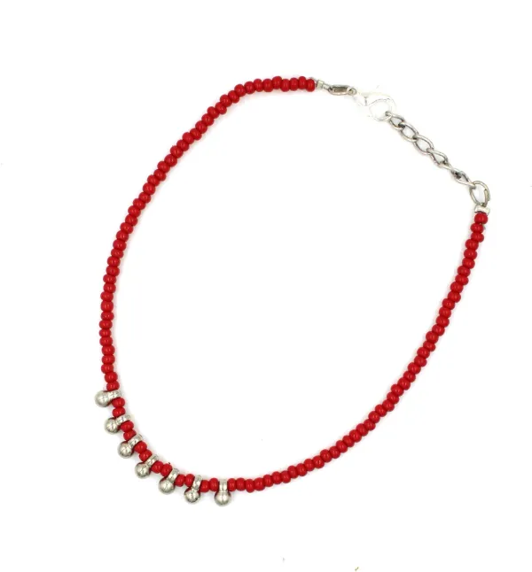 Fashion_Boho_Beads_Rice___Evileye_Beads_Colorful_Beaded_Anklet_for_Girls_Brass_Anklet