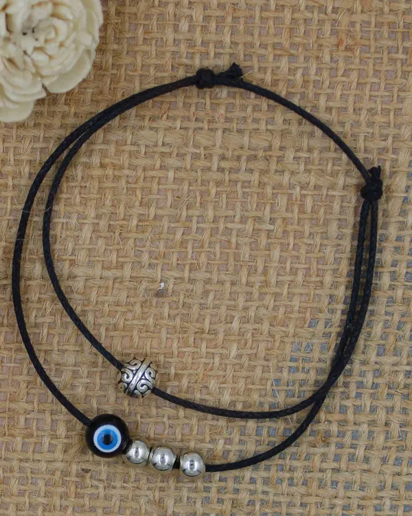 Black_Thread_with_Evil_Eye_Beads_Anklets_for_Girls/nazariya_anklet_Cotton_Dori_Anklet