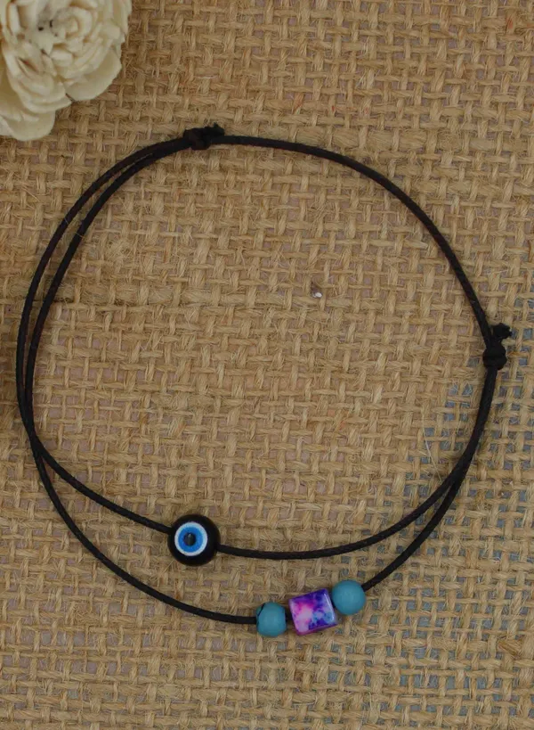 Black_Thread_with_Evil_Eye_Beads_Anklets_for_Girls/nazariya_anklet_Cotton_Dori_Anklet
