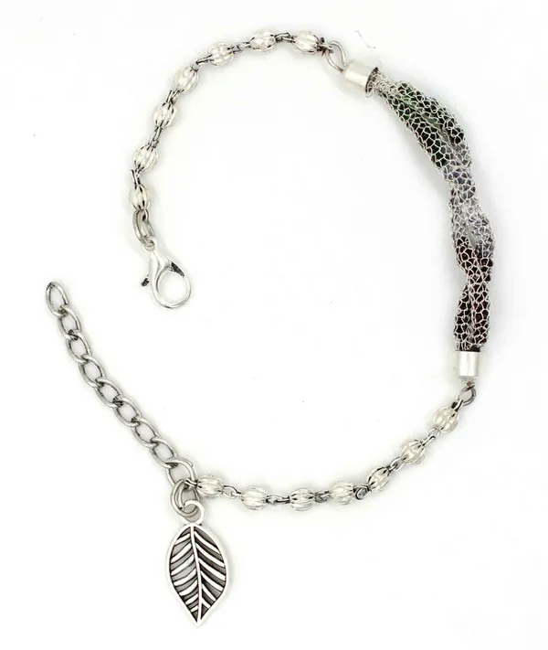 Oxidised_chain_and_Evileye_Beads_Anklets_for_Girls/nazariya_anklet_a599_Cotton_Dori_Anklet