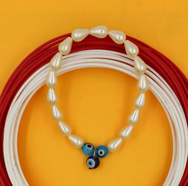 Oxidised_chain_and_Evileye_Beads_Anklets_for_Girls/nazariya_anklet_a599_Cotton_Dori_Anklet