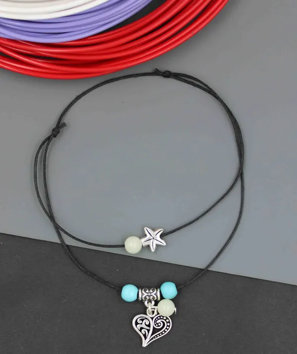 Glow_In_the_Dark_Radium_+_Turquoise_Beads_Black_thread_Anklet_Cotton_Dori_Anklet