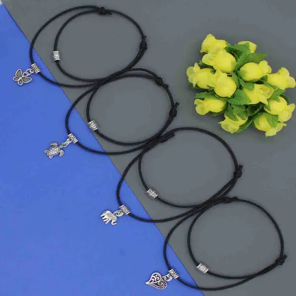 Oxidized_Charm_Black_Thread_Anklet_Set___Pack_of_4_with_Butterfly,_Turtle,_Elephant___Heart_Pendants
